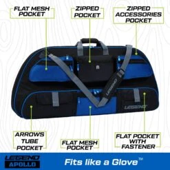 LEGEND ARCHERY APOLLO COMPOUND BOW CASE 6 LEGEND ARCHERY APOLLO COMPOUND BOW CASE -Chiltern Archery Store Apollo 40 blue3